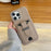 For iPhone 15 Pro Max Case with Card Slots Litchi Texture Leather + PET Phone Cover - Grey - 7