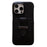 For iPhone 15 Pro Case with Card Slots Litchi Texture Leather + PET Phone Cover - Black - 1
