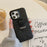 For iPhone 15 Pro Case with Card Slots Litchi Texture Leather + PET Phone Cover - Black - 3