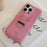 For iPhone 16 Pro Max Case with Card Slots Litchi Texture Leather + PET Phone Cover - Pink - 2