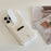 For iPhone 16 Pro Case with Card Slots Litchi Texture Leather + PET Phone Cover - White - 7