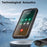 REDPEPPER For Samsung Galaxy S25+ IP68 Waterproof Magnetic Case Clear Phone Cover - Black - 5