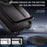 REDPEPPER For Samsung Galaxy S25+ IP68 Waterproof Magnetic Case Clear Phone Cover - Black - 6