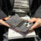 For iPhone 14 Pro Max Case Card Holder Jeans Cloth Texture PU Leather Back Cover - Black - 5