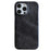 For iPhone 15 Pro Max Case Jeans Cloth Texture PU Leather + PET Back Cover - Black - 1
