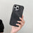 For iPhone 15 Pro Max Case Jeans Cloth Texture PU Leather + PET Back Cover - Black - 3
