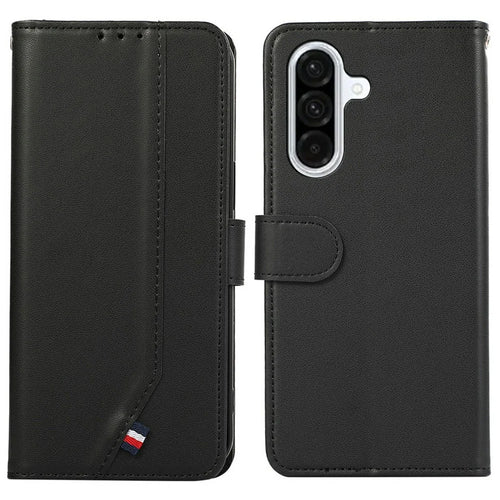 For Samsung Galaxy A26 5G Case RFID Blocking Flip Leather Phone Cover - Black - 1