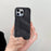 For iPhone 16 Pro Max Case Jeans Cloth Texture PU Leather + PET Back Cover - Black - 2