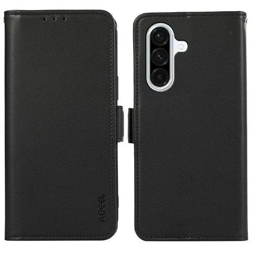 ABEEL For 	Samsung Galaxy A26 5G Case Leather Phone Cover with RFID Blocking Wallet - Black - 1