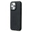 For iPhone 16 Pro Case Skin-Touch Lambskin Texture PU Leather + PET Phone Cover - Black - 1