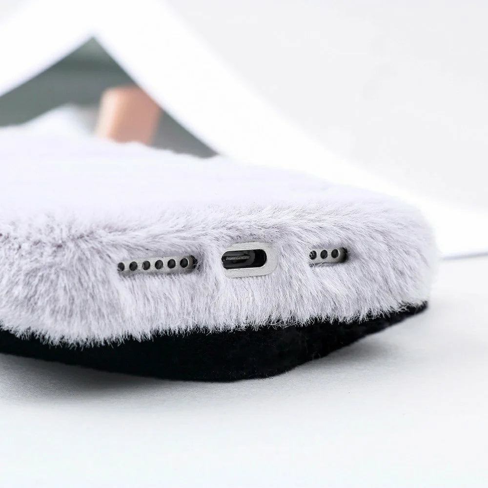 For iPhone 14 Pro Max Case Jade Fox Velvet Leather + PET Phone Protective Cover - Black - 5
