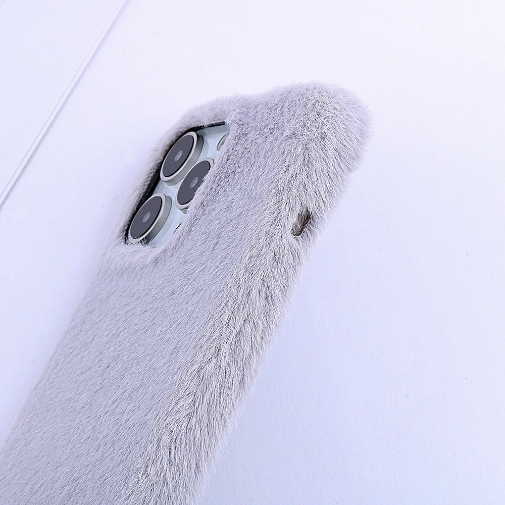 For iPhone 14 Pro Case Jade Fox Velvet Leather + PET Phone Protective Cover - Black - 6