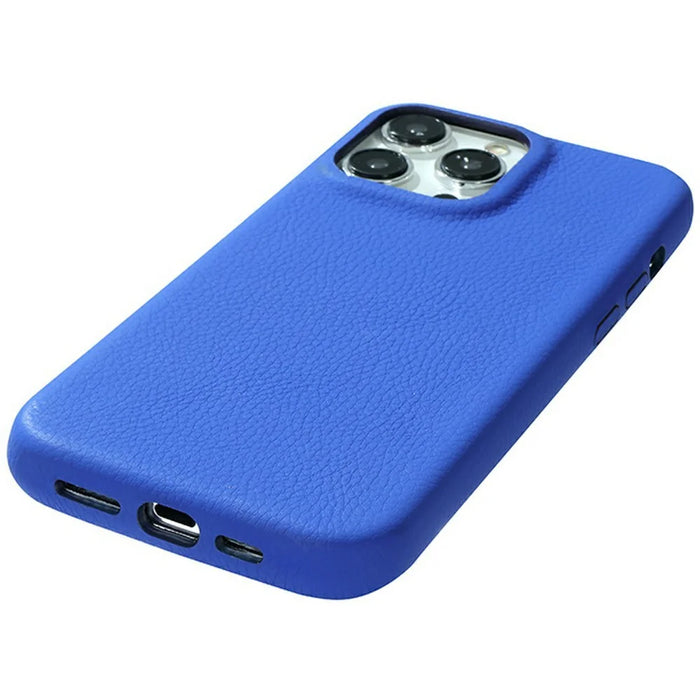 For iPhone 14 Pro Max Phone Case Skin Touch Litchi Texture Leather Coated PET Mobile Cover - Black - 4