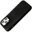 For iPhone 16 Pro Phone Case Skin Touch Litchi Texture Leather Coated PET Mobile Cover - Black - 2