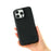 For iPhone 16 Pro Phone Case Skin Touch Litchi Texture Leather Coated PET Mobile Cover - Black - 3