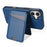 For iPhone 16 Case Compatible with MagSafe Detachable Card Holder Kickstand Leather Phone Back Cover - Blue - 5