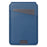 For iPhone 16 Case Compatible with MagSafe Detachable Card Holder Kickstand Leather Phone Back Cover - Blue - 7