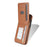 For iPhone 16 Pro Case Compatible with MagSafe Detachable Card Holder Kickstand Leather Phone Back Cover - Brown - 3