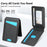 For iPhone 16 Pro Max Case Compatible with MagSafe Detachable Card Holder Kickstand Leather Phone Back Cover - Black - 7