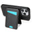 For iPhone 14 Pro Max Case Compatible with MagSafe Detachable Card Holder Kickstand Leather Phone Back Cover - Black - 5