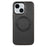 For iPhone 13 Case Compatible with MagSafe Detachable Card Holder Kickstand Leather Phone Back Cover - Black - 7