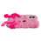 For iPhone 16 Fluffy Phone Case Long Leg Expressive Eye TPU Mobile Cover - Rose - 4