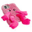 For iPhone 16 Plus Fluffy Phone Case Long Leg Expressive Eye TPU Mobile Cover - Rose - 2