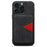 ESEBLE E2 For iPhone 14 Pro Max Magnetic Case RFID Blocking Retro Leather Back Cover with Detachable Card Holder - Black - 1