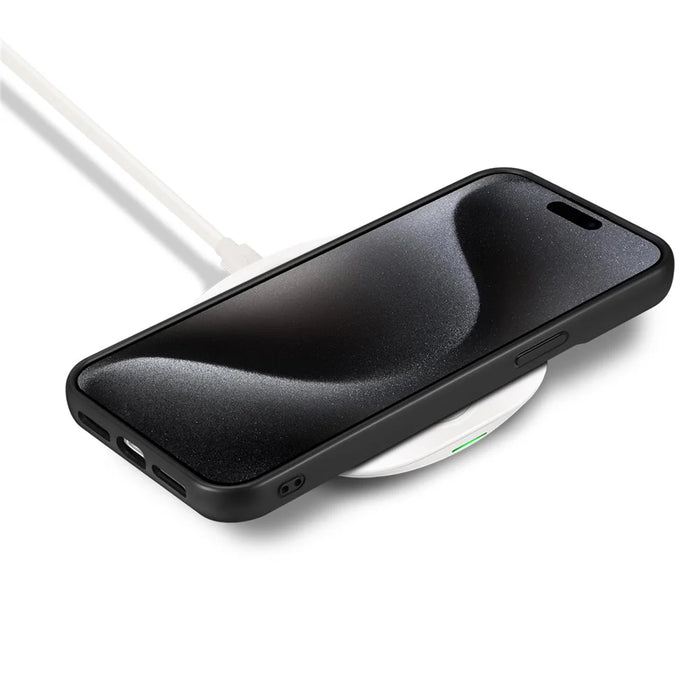 ESEBLE E3 For iPhone 15 Pro Magnetic Case with Detachable Card Holder Leather + TPU RFID Blocking Phone Cover - Grey - 7
