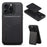 ESEBLE E3 For iPhone 14 Pro Max Magnetic Case with Detachable Card Holder Leather + TPU RFID Blocking Phone Cover - Black - 1