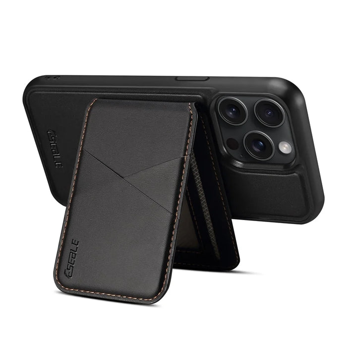 ESEBLE E3 For iPhone 14 Pro Max Magnetic Case with Detachable Card Holder Leather + TPU RFID Blocking Phone Cover - Black - 5