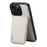 ESEBLE E3 For iPhone 14 Pro Magnetic Case with Detachable Card Holder Leather + TPU RFID Blocking Phone Cover - White - 4