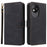 For ZTE Blade A35 Lite / A35 Core Wallet Case RFID Blocking PU Leather Cover Stand View - Black - 1
