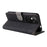 For ZTE Blade A35 Lite / A35 Core Wallet Case RFID Blocking PU Leather Cover Stand View - Black - 4