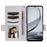 For ZTE nubia Focus Pro Case with Wrist Strap Litchi Texture PU Leather Wallet Phone Cover - White - 2
