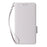 For ZTE nubia Focus Pro Case with Wrist Strap Litchi Texture PU Leather Wallet Phone Cover - White - 7