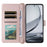 For ZTE nubia Focus Pro Wallet Case with Shoulder / Wrist Strap Leather Phone Cover Stand - Pink - 3