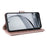 For ZTE nubia Focus Pro Wallet Case with Shoulder / Wrist Strap Leather Phone Cover Stand - Pink - 5