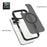 For iPhone 16 Pro Compatible with MagSafe TPU Frame Acrylic Back Phone Cover Skin Touch - Black - 5