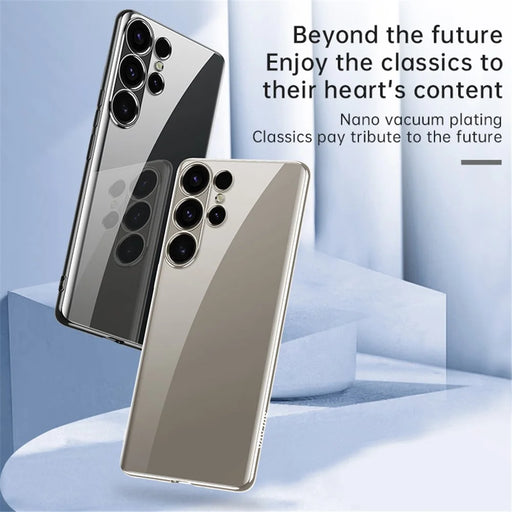 SULADA For Samsung Galaxy S25 Ultra Case Ultra Thin Electroplated TPU Clear Phone Cover - Silver - 2