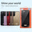 SULADA For Samsung Galaxy S25 Case PU Leather + PC + TPU Glitter Sequins Back Phone Cover - Red - 6