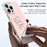 SULADA For iPhone 16 Pro Max Case Frameless PU + PC Back Phone Cover - Pink - 3