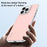 SULADA For iPhone 16 Pro Max Case Frameless PU + PC Back Phone Cover - Pink - 5