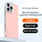SULADA For iPhone 15 Pro Max Case Frameless PU + PC Back Phone Cover - Pink - 2