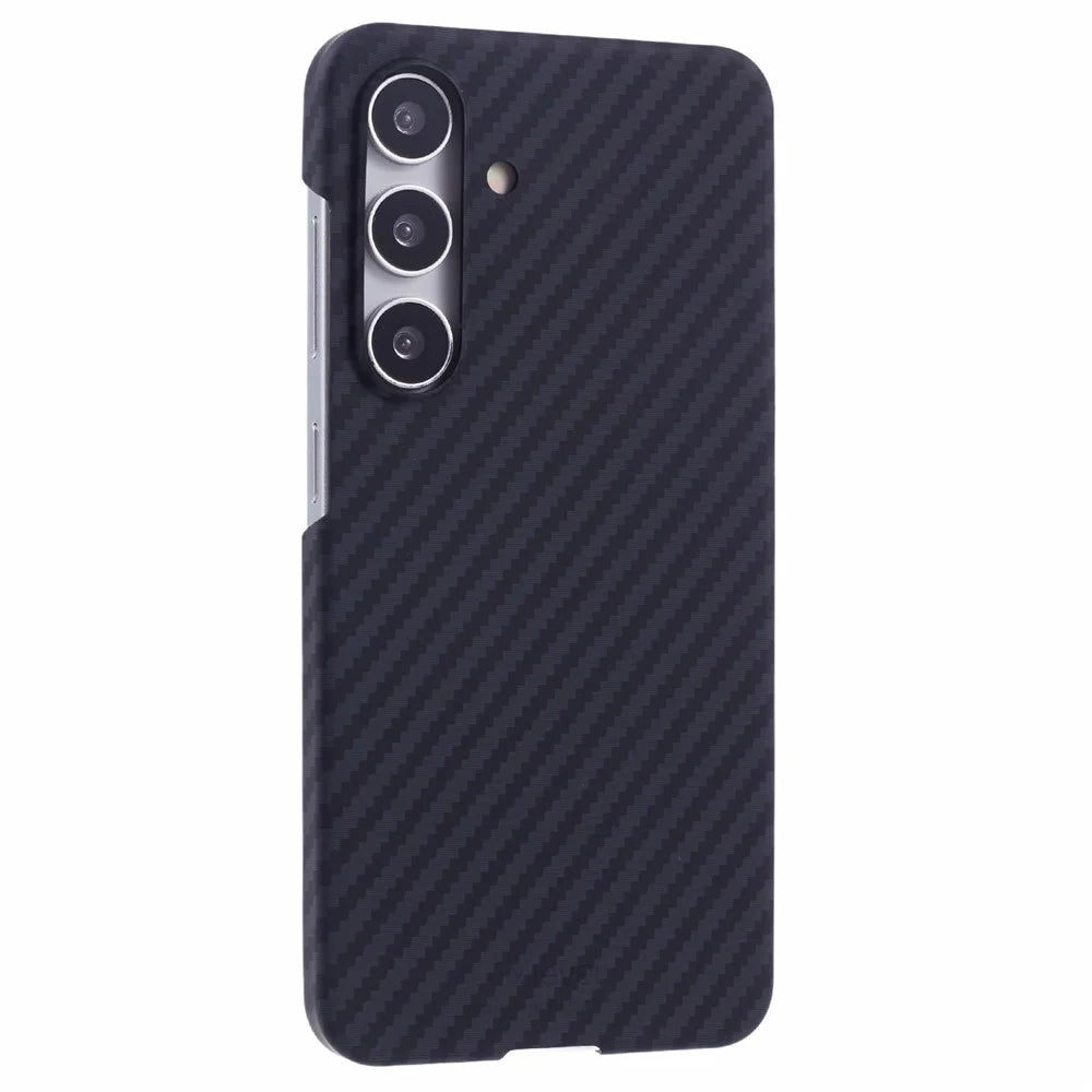 X-LEVEL For Samsung Galaxy S25+ Magnetic Case Hard PC Phone Cover Carbon Fiber Texture - 1