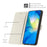 For Samsung Galaxy A56 5G Stand Case Marble Pattern PU Leather Wallet Phone Cover with Wrist Strap - Rose Gold - 5