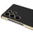 GKK For Samsung Galaxy S25 Ultra Case Electroplating Kickstand PU Hard PC Phone Back Cover - Black - 4