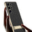 GKK For Samsung Galaxy S25 Ultra Case Electroplating Kickstand PU Hard PC Phone Back Cover - Black - 6