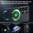 For Samsung Galaxy S25 Ultra Magnetic Case PC+TPU Phone Cover Ring Holder Carbon Fiber Texture - Black - 3