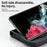 For Samsung Galaxy S25 Ultra Magnetic Case PC+TPU Phone Cover Ring Holder Carbon Fiber Texture - Black - 5